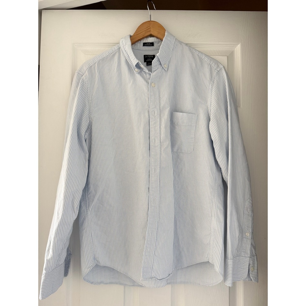 J.Crew 90s Butter Mom Striped Button Down Shirt Retro Casual Preppy